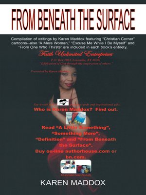 cover image of From Beneath The Surface